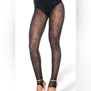 BlackMilk Tatsu Black Stirrup Hosiery